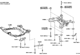 Diagram for 2024 Lexus RX350h Rear Crossmember - 51206-48150
