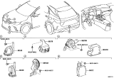 Diagram for 2012 Lexus RX350 Horn - 86510-48190