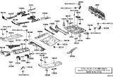 Diagram for 2024 Lexus RX350h Rear Crossmember - 57671-48030