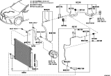 Diagram for Lexus RX450h+ A/C Condenser - 884A0-48020
