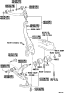 Diagram for Lexus GS430 Control Arm Bolt - 90119-10853
