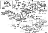 Diagram for 1999 Lexus LS400 Floor Pan - 58211-50050
