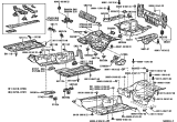 Diagram for 1999 Lexus LS400 Floor Pan - 58112-50902