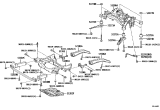 Diagram for Lexus LS500h Crossmember Bushing - 52277-11010