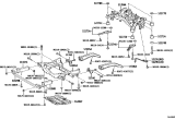 Diagram for Lexus LS500h Crossmember Bushing - 52271-11010