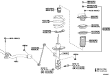 Diagram for Lexus RZ450e Sway Bar Link - 48820-42050