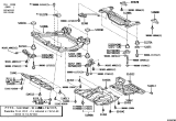Diagram for Lexus ES350 Crossmember Bushing - 52273-06010