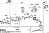 Diagram for 2022 Lexus RC F Carrier Bearing Spacer - 90521-99068