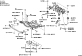 Diagram for Lexus LS500h Crossmember Bushing - 52278-11010