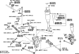 Diagram for 2023 Lexus LS500h Spindle - 42304-11010