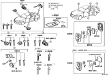 Diagram for 2013 Lexus IS250 Car Key - 89904-50480