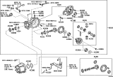 Diagram for 2024 Lexus TX550h+ Carrier Bearing Spacer - 90564-30091
