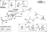 Diagram for Lexus ES350 Catalytic Converter Gasket - 90917-A6001