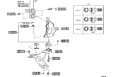 Diagram for 2020 Lexus ES350 Control Arm Bolt - 90119-A0459