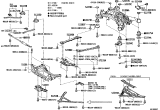 Diagram for Lexus IS300 Crossmember Bushing - 52274-30010