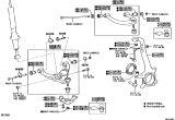 Diagram for 2008 Lexus GX470 Control Arm Bolt - 90105-16053