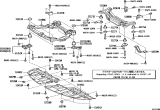 Diagram for Lexus ES330 Crossmember Bushing - 52272-33050