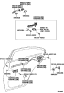Diagram for Lexus ES350 Door Latch Assembly - 69050-33130