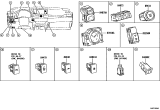 Diagram for 2017 Lexus ES350 Ignition Lock Assembly - 89611-0E052