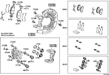 Diagram for 2017 Lexus NX200t Brake Pad Set - 04465-48150