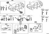 Diagram for 2012 Lexus RX350 Car Key - 69515-50270