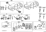 Diagram for 2012 Lexus RX350 Car Key - 89904-48191