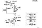 Diagram for 2025 Lexus UX300h Control Arm Bolt - 90105-16091
