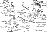 Diagram for 2021 Lexus UX250h Floor Pan - 58111-10200