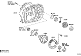 Diagram for 2021 Lexus UX250h Carrier Bearing Spacer - 90564-66038