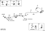 Diagram for 2012 Lexus IS250 Exhaust Hanger - 17565-22040