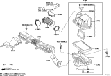 Diagram for Lexus UX250h Air Intake Coupling - 17881-24050