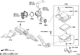 Diagram for Lexus UX250h Air Intake Coupling - 17751-24020
