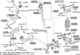 Diagram for Lexus UX200 Lateral Link - 48730-47010