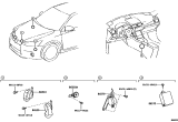 Diagram for 2012 Lexus RX350 Horn - 86520-48130