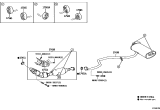 Diagram for Lexus UX250h Catalytic Converter Gasket - 17451-28040