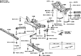 Diagram for Lexus HS250h Crossmember Bushing - 52203-12010