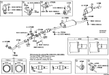 Diagram for Lexus RX400h Catalytic Converter Gasket - 17451-22060