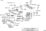 Diagram for Lexus ES330 Crossmember Bushing - 52215-28010