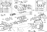 Diagram for 2006 Lexus RX330 Intake Manifold - 17190-31061