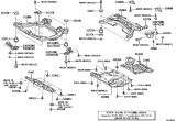 Diagram for Lexus ES330 Crossmember Bushing - 52216-28010