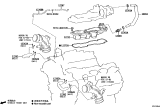 Diagram for 2023 Lexus LX600 Crankcase Breather Hose - 12261-70130