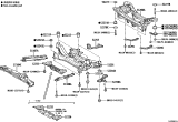 Diagram for Lexus HS250h Crossmember Bushing - 52271-75010