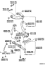 Diagram for 2002 Lexus IS300 Control Arm Bolt - 48190-30070