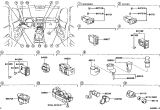 Diagram for 2001 Lexus IS300 Mirror Switch - 84870-20110