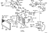 Diagram for 2002 Lexus IS300 Radiator - 16400-46560