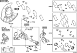 Diagram for 2025 Lexus UX300h Brake Pad Set - 04466-33230