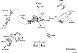 Diagram for 2018 Lexus LS500h Steering Column - 45250-33D50
