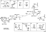 Diagram for 2019 Lexus ES350 Exhaust Manifold Clamp - 17584-31050