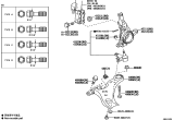 Diagram for 2016 Lexus ES350 Control Arm Bolt - 90105-A0227
