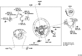 Diagram for 2016 Lexus RX350 Steering Wheel - 45100-0E480-C1